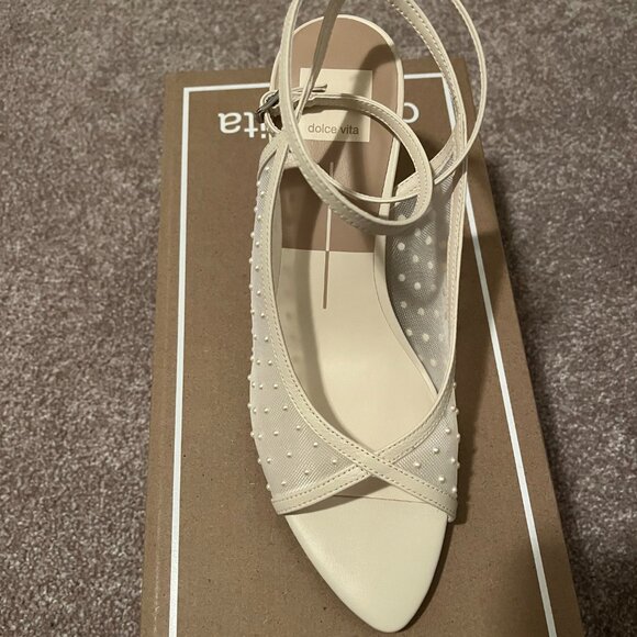 Dolce Vita Missy Pearl Ivory Shoes - Size 7.5 - Picture 2 of 4